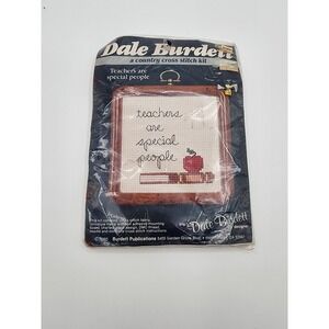 Dale Burdett Teachers Are Special People Vintage 1985 Cross Stitch Kit